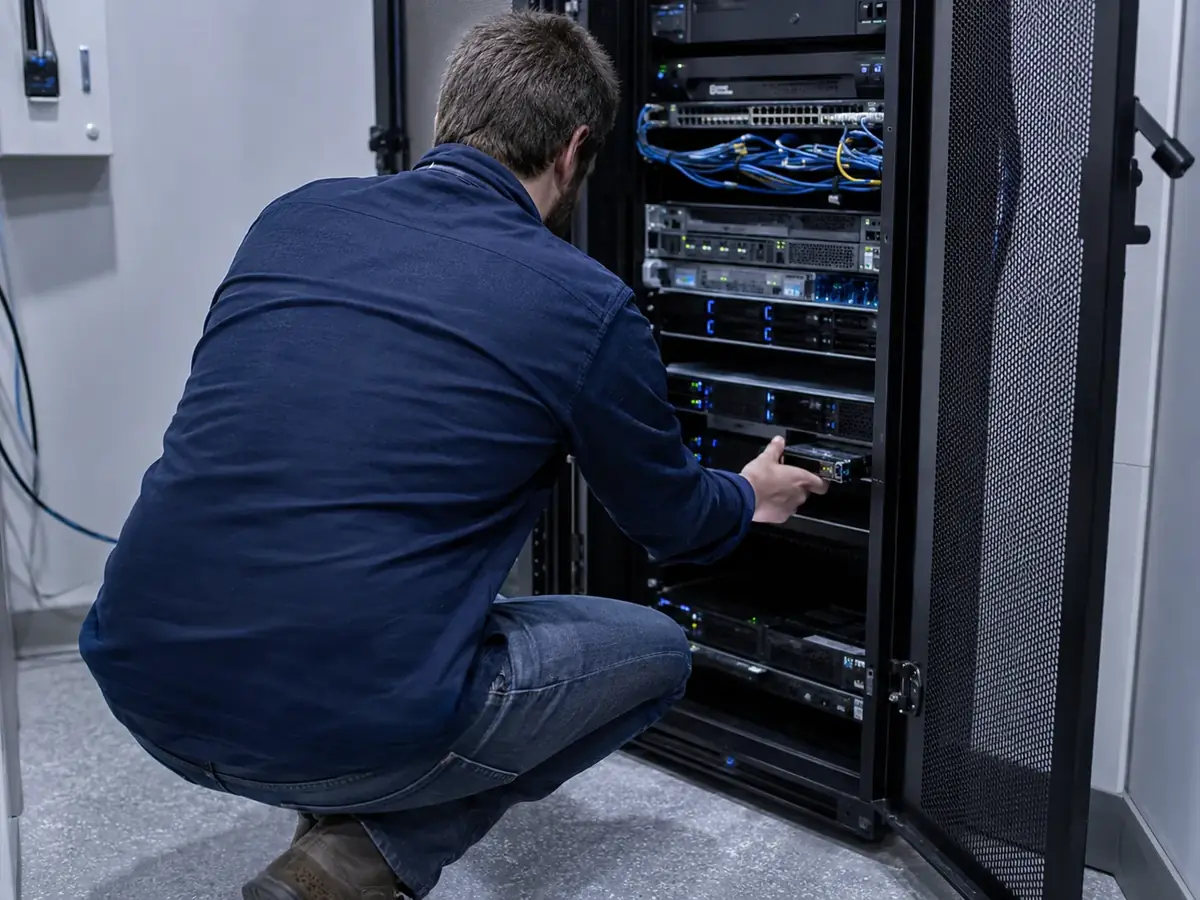 Mirëmbajtje server rack dhe kontroll hardware